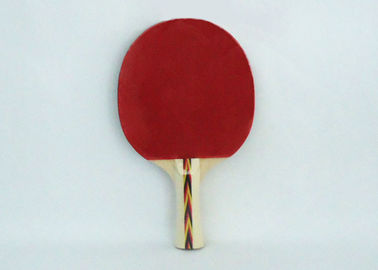 Sports Equipment Table Tennis Paddles Linden Plywood With Long Coloured Handle