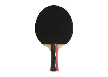 Colour Handle Table Tennis Rackets Double Reverse Rubber With Red Sponge 1.8 Mm