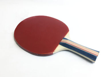 Poplar Table Tennis Rackets with Colour Handle and Orange Sponge for fun player