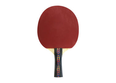 Colour Handle Table Tennis Rackets 7mm Linden Plywood Reversed Rubber