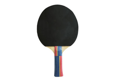 White Sponge Table Tennis Rackets Reverted Double Rubber With Coloured Handle