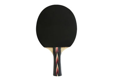 Linden Wood 6mm Table Tennis Bats , Good Ping Pong Paddles With Orange Sponge 1.8mm