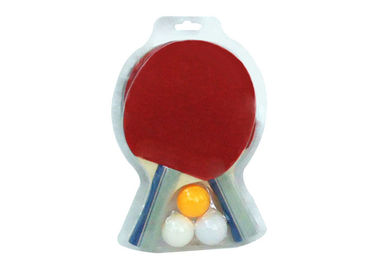 Poplar Wood Small Table Tennis Set Reversed Rubber Orange Sponge For Beginner