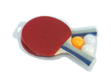 Poplar Wood Small Table Tennis Set Reversed Rubber Orange Sponge For Beginner