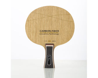 Yellow Carbon Fiber Blade custom ping pong paddles Penhold Handle