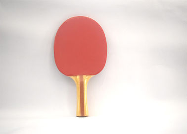 Wood Stripes Handle Table Tennis Rackets With 1.5MM #2 Orange Sponge