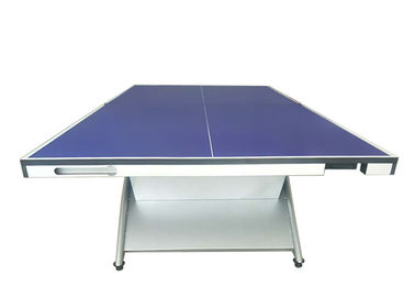 2740*1525*760 mm Competition Table Tennis Table Rainbow Leg Standard Size With Ball And Bats Holder