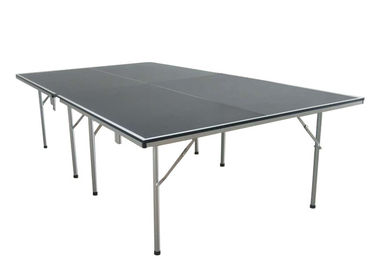 MDF , Steel Foldable Table Tennis Table Easy Install With Ball Bats Pocket Blue Color