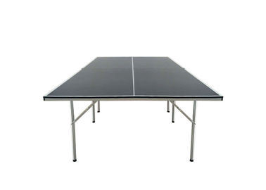 MDF , Steel Foldable Table Tennis Table Easy Install With Ball Bats Pocket Blue Color