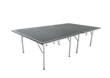 MDF , Steel Foldable Table Tennis Table Easy Install With Ball Bats Pocket Blue Color