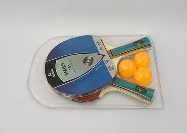 3 ABS Balls And 2 Racket Tabletop Ping Pong Set Pimple In Rubber