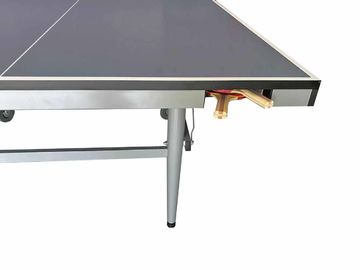 Moveable Sport Tennis Table Foldable UV 25mm Top With Bat And Ball Holder Indoor