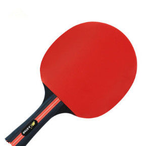 5 Layer Black Plywood Table Tennis Racket Set Straight Handle