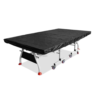 Polyester Table Tennis Cover Black Water Resistant With Paddle Pockets