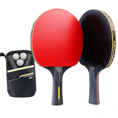 Strong Strike 2 Racket 3 Ball In Bag 7 Layer Poplar Table Tennis Puddles